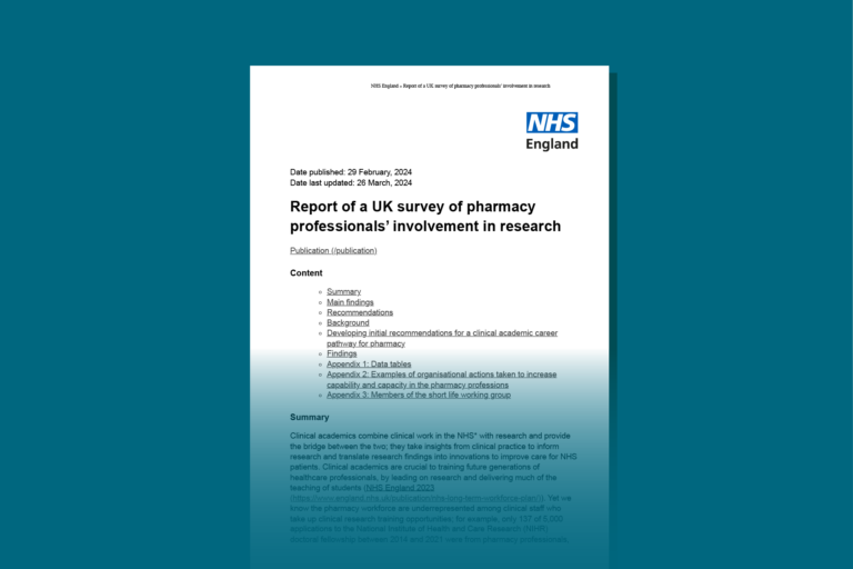 Blue background showing the first page of the report