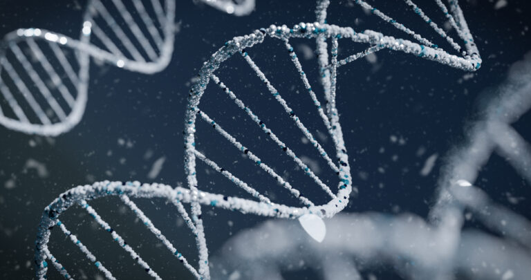 Abstract 3D illustration of DNA