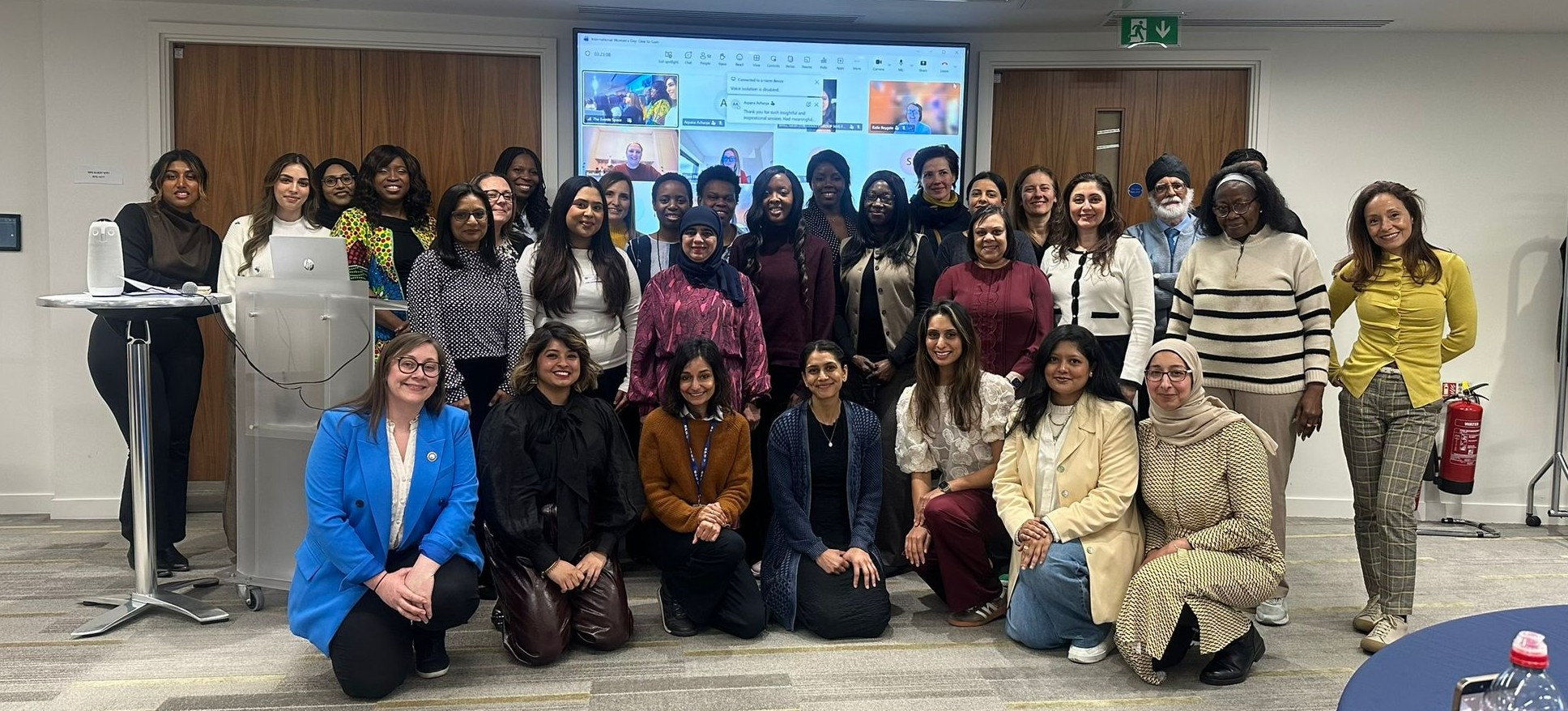 Group photo at International Women’s Day event, held at RPS in London
